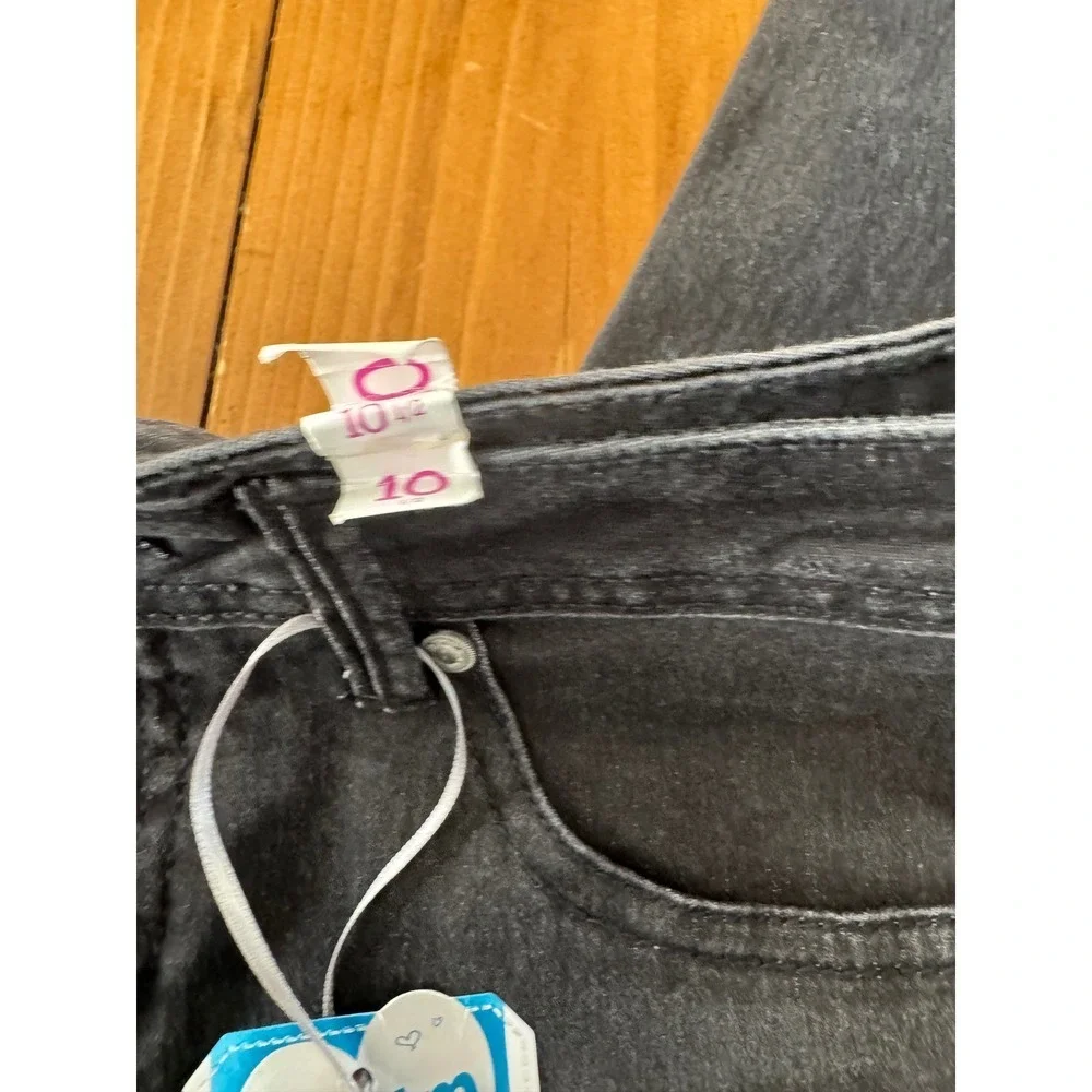Justice Premium Jeans Girls 10.5‎ Black Simply Low Super Skinny Denim NWT